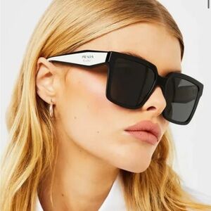 Prada Black and White Sunglasses